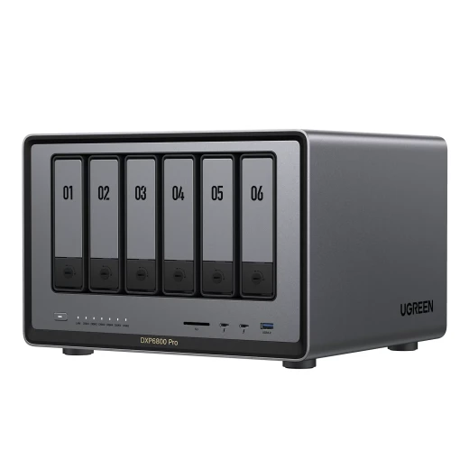 UGREEN NASync DXP6800 Pro Network Attached Storage 208TB (6x32TB + 2x8TB) Intel i5 10-Core UGREEN NASync DXP6800 Pro Network Attached Storage 208TB (6x32TB + 2x8TB) Intel i5 10-Core